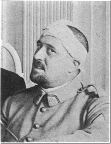 Apollinaire with WWI head wound