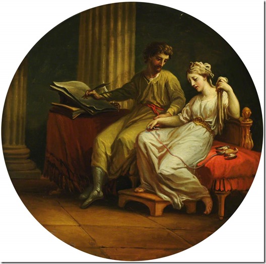 Catullus Comforting Lesbia over the Death of Her Pet Sparrow and Writing an Ode
