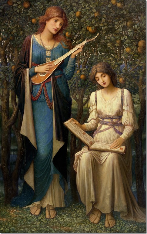 John Melhuish Strudwick  When Apples Were Golden and Songs Were Sweet