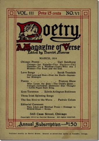 Poetry Magazine March 1914