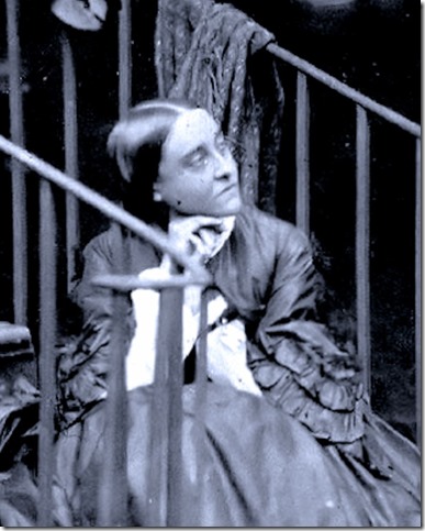 Christina Rossette on staircase