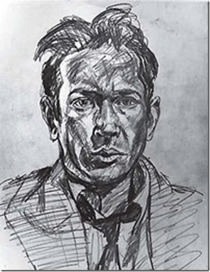 E E Cummings self-portrait