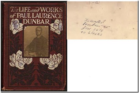 Dunbar book and pencil note inside