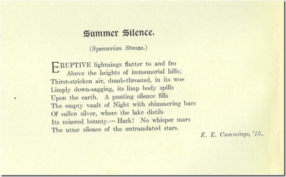 Summer Silence as originally published