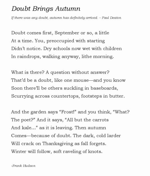 Doubt Brings Autumn