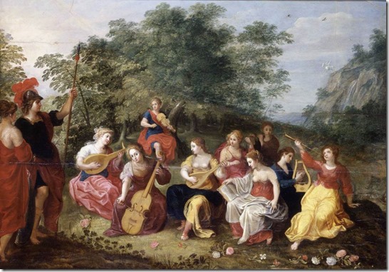 Minerva and the Nine Muses by Hendrick van Balen