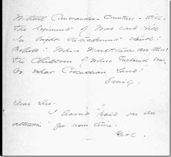 Emily's Dear Sue Note