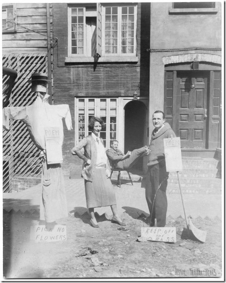 Millay and her poetry garden