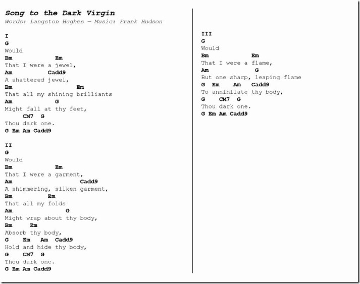 Song to the Dark Virgin