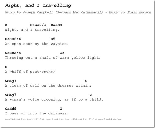 Night and I Traveling