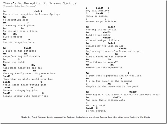 There's No Reception in Possum Springs