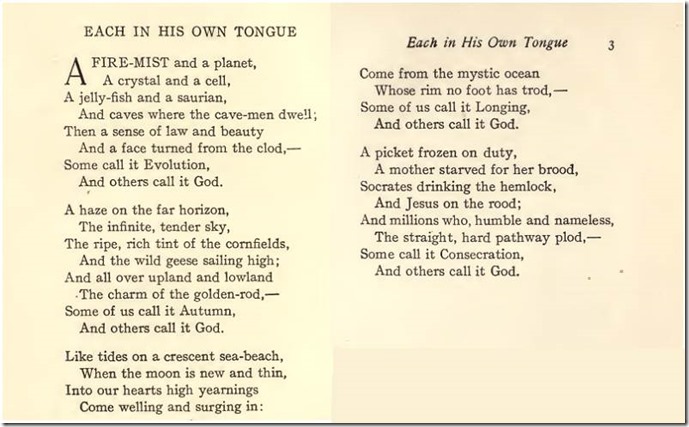 Each in His Own Tongue