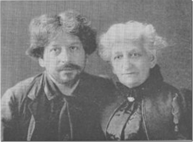 Richard Hovey with his mother