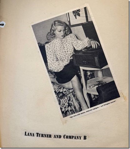 Lana Turner likes Eillington records
