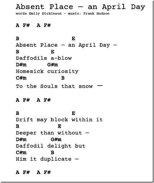 Absent Place-April Day