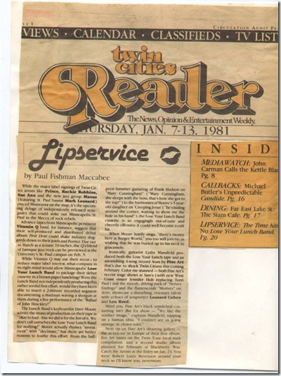 LYL Reviewed in Twin Cities Reader