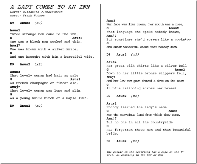 A Lady Comes to an Inn