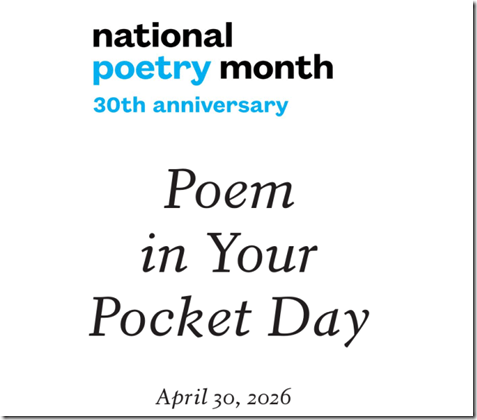Poem In Your Pocket Day 2026