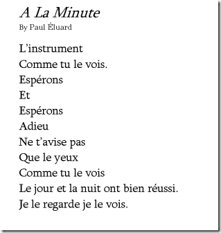 a la minute
