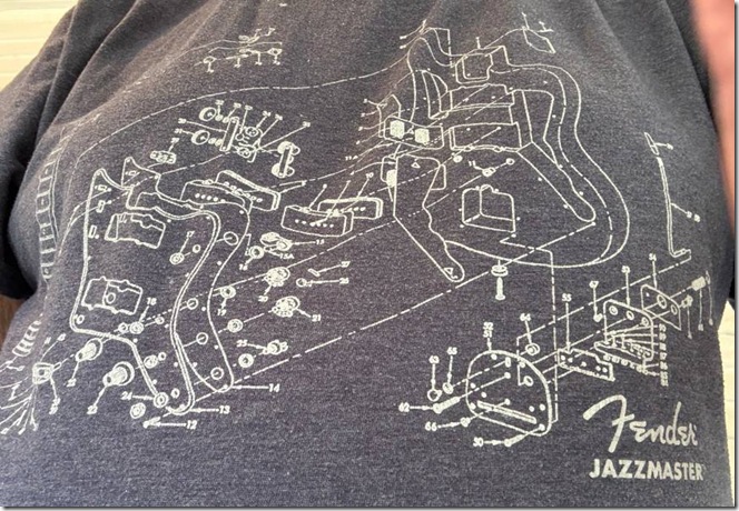 Jazzmaster diagram T-Shirt 600