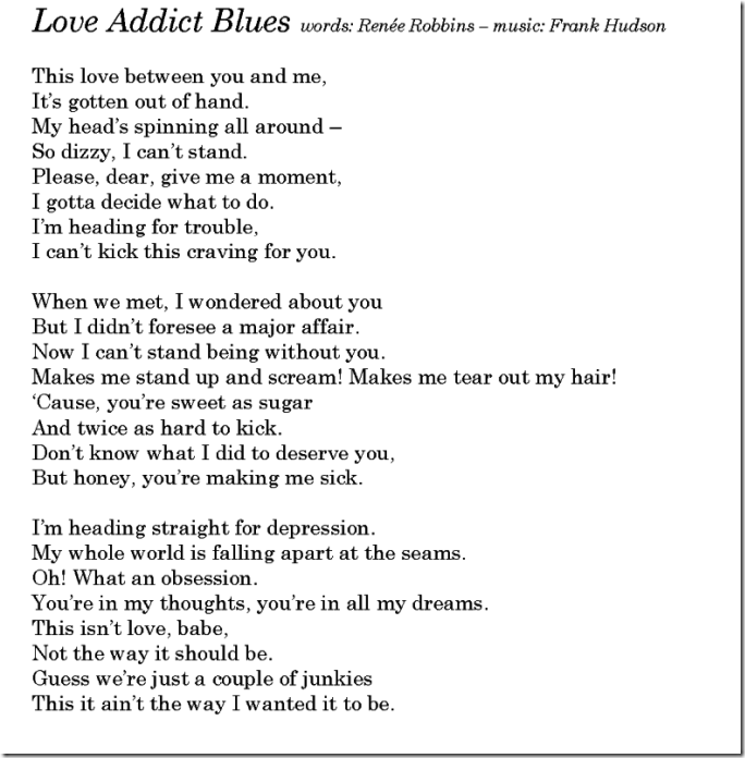 Love Addict Blues lyrics