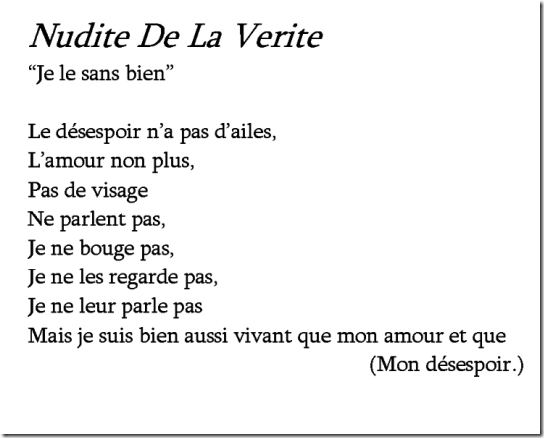 The Naked Truth in French