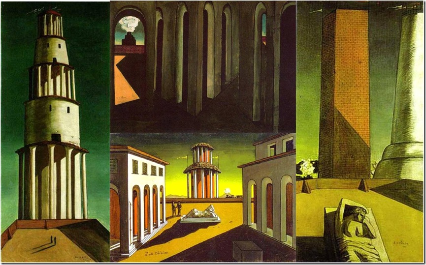 Four De Chirico paintings